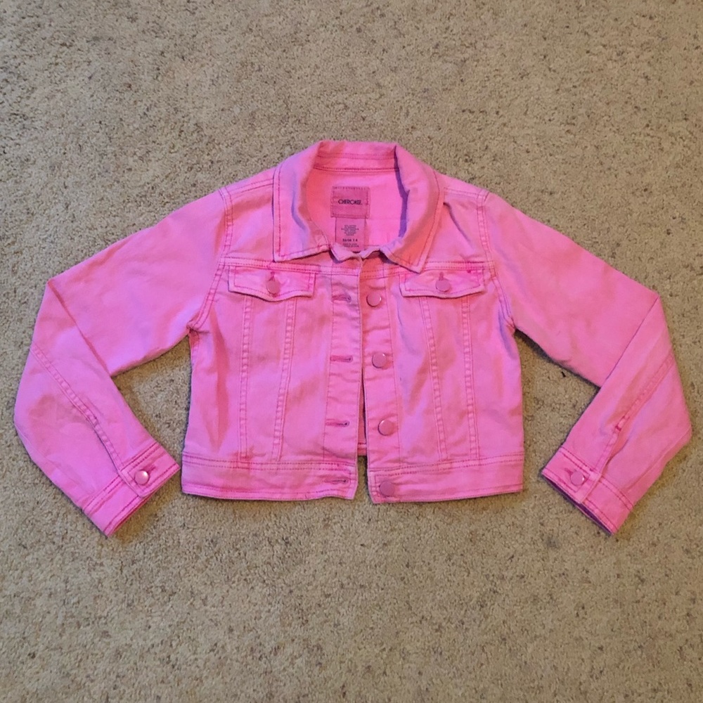 Pink jean jacket